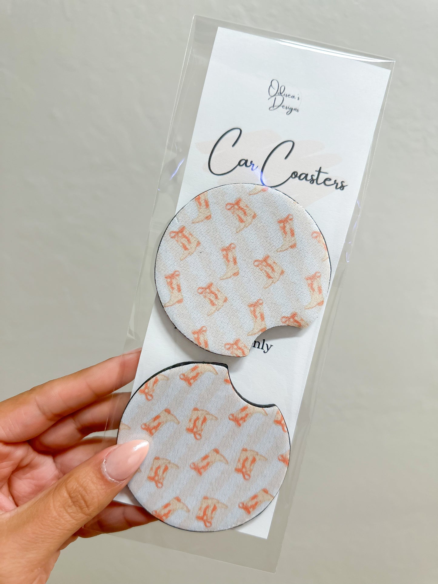 Coquette Boots Car Coasters